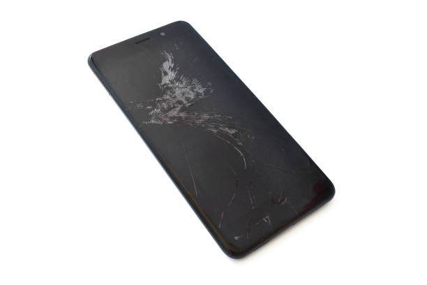 istock The phone broke black. 1153407175