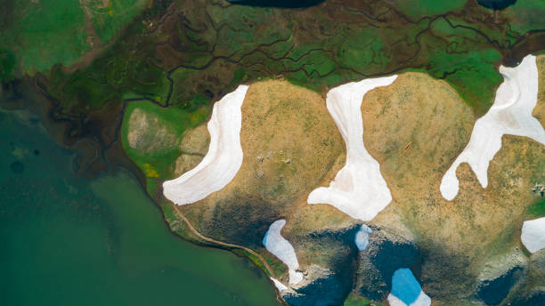 istock large water meanders, aerial landscape 1153409330