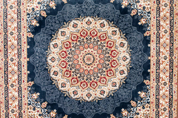 tapis turc décoration traditionnelle fait main - textile pattern rug floral pattern photos et images de collection