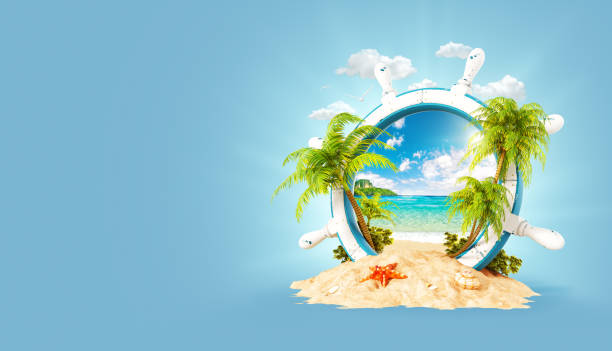 istock Tropical landscape in a helm 1153410960