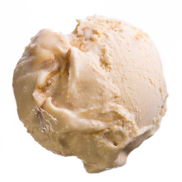 istock A soft ball dulce leche (sweet milk) ice cream from above isolated on white background 1153411337