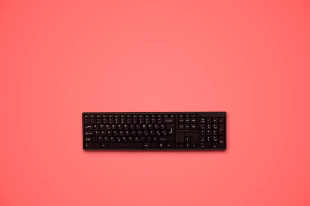 istock Top view of black computer keyboard 1153412508