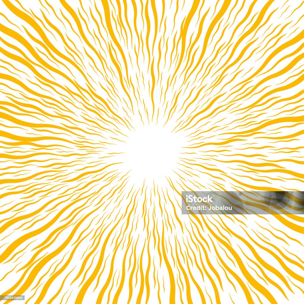 Explosion Solar Burst Radiation Vector Illustration of a intense radial Explosion Solar Burst Radiation Lightning stock vector