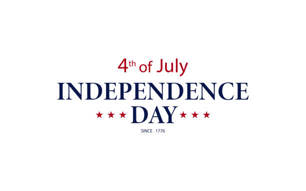 ilustrações de stock, clip art, desenhos animados e ícones de july fourth. independence day in usa. poster banner or greeting card july fourh - 3615