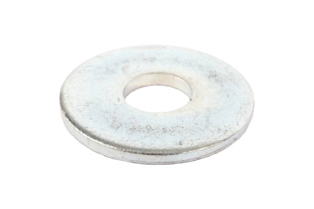 istock Steel washer on a white background 1153415673