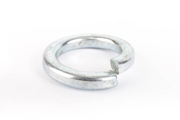 istock Steel washer on a white background 1153415833