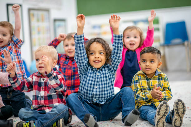istock Group of kindergarten children 1153422365
