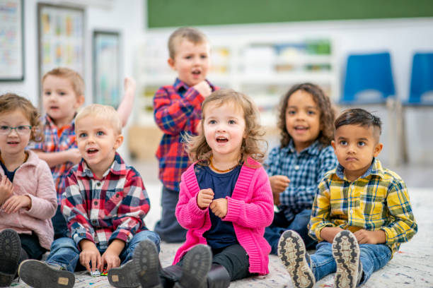 istock Group of kindergarten children 1153422380
