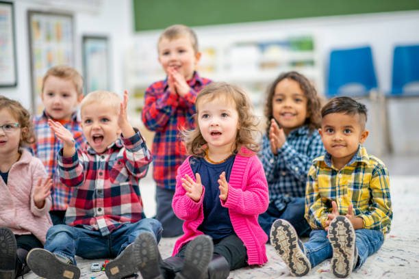 istock Group of kindergarten children 1153422385