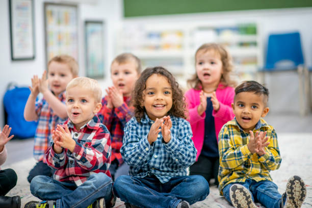 istock Group of kindergarten children 1153422393