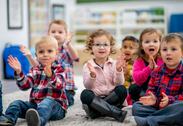 istock Group of kindergarten children 1153422398