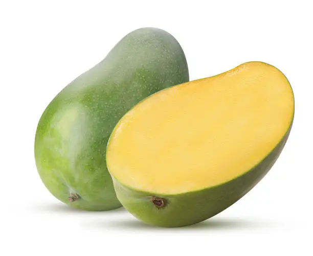 Photo of Mango exotic friut one cut in half