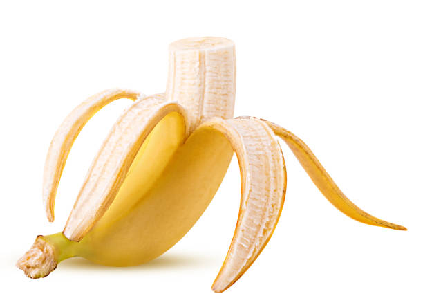 istock Half-peeled banana cut in half 1153427465