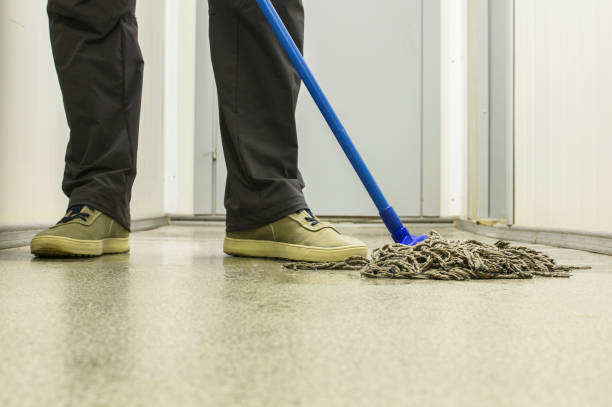 istock Cleaning the house. Floor cleaning with a mop. Bringing order. Housework 1153430207
