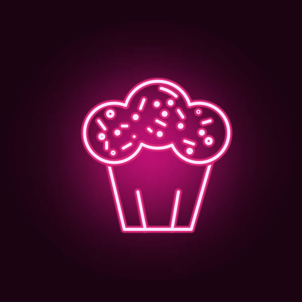 istock Easter cake neon icon. Elements of Religion set. Simple icon for websites, web design, mobile app, info graphics 1153430618