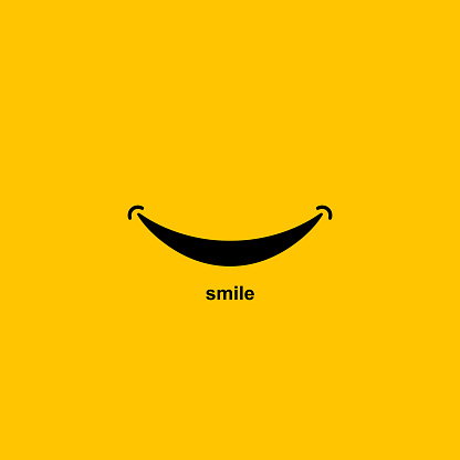 Smile icon Logo On White. Vector Template Design