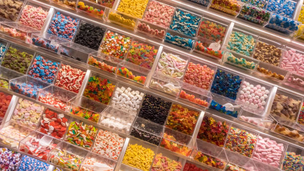 istock Self service display with many candies 1153432658
