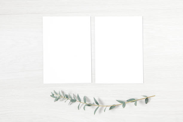 istock Classic Wedding Invitation, Minimal Spring Template, Blank Card 1153433670