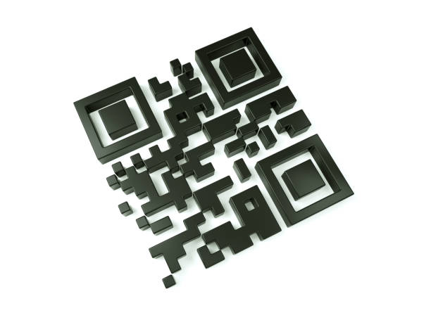 istock 3D illustration of black QR code isolated on white 1153434208