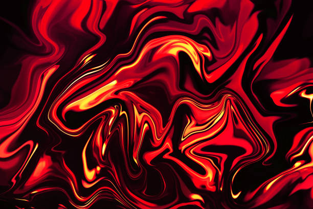 istock Abstract Fire Flame Red Yellow Black Marble Background Wave Swirl Pattern Neon Colorful Gradient Marbled Glowing Texture 1153434928