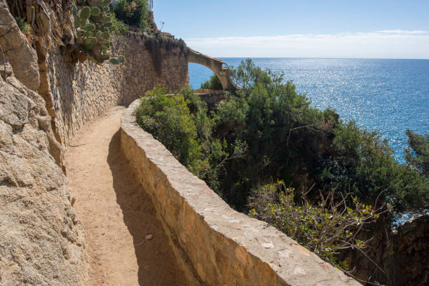 istock Round roads through Lloret de Mar, Costa brava 1153437071