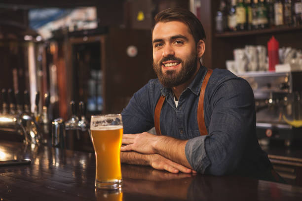 istock Professional brewer working at his beer pub 1153437116