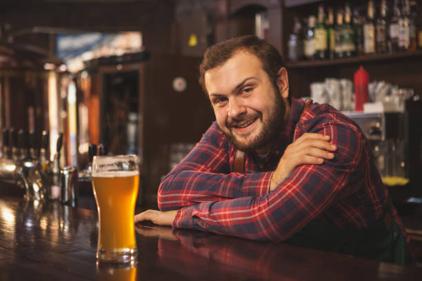 istock Professional brewer working at his beer pub 1153437156