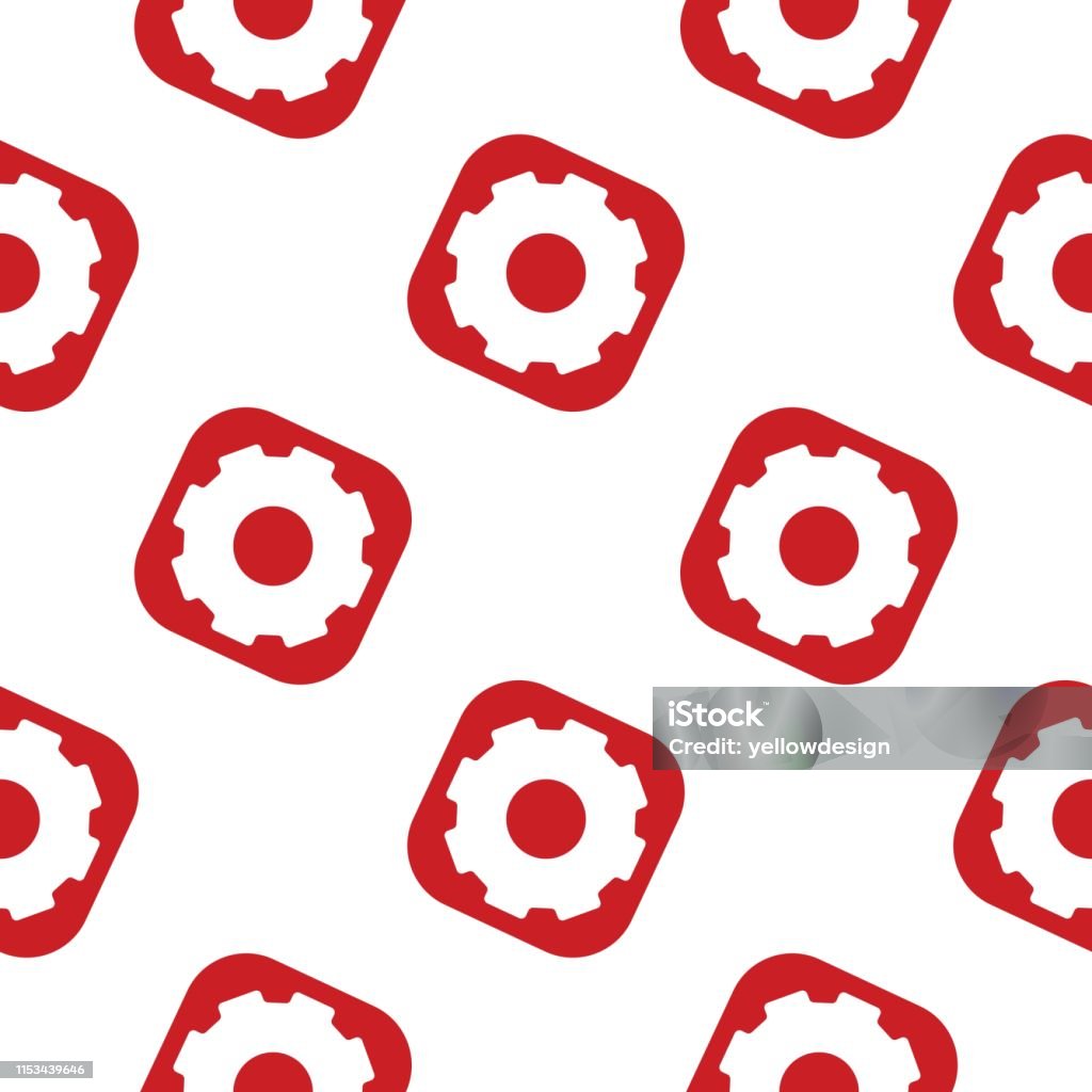 Gear Vector Pattern Gear Seamless Pattern Flat Vector Wallpaper Machine Backdrop Stock ...