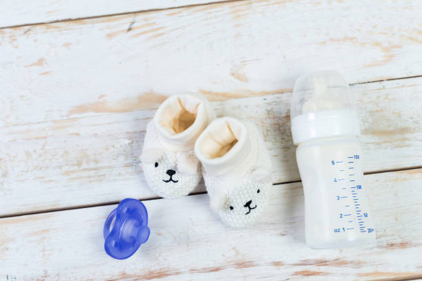istock Collection of items for babies 1153442382