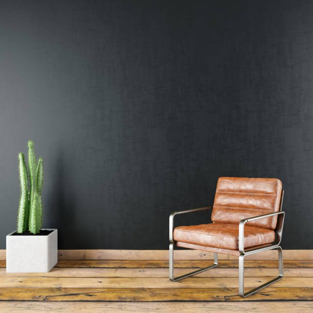istock Interior with Leather Armchair 1153448566