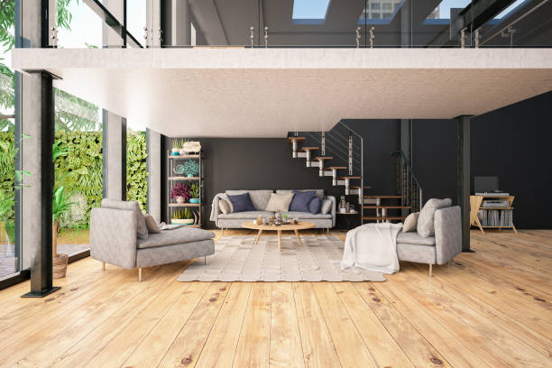istock Loft Room with Mezzanine 1153448863