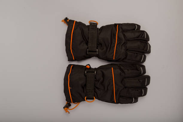 istock Children's winter gloves on a white background 1153450249