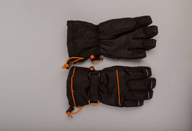istock Children's winter gloves on a white background 1153450264