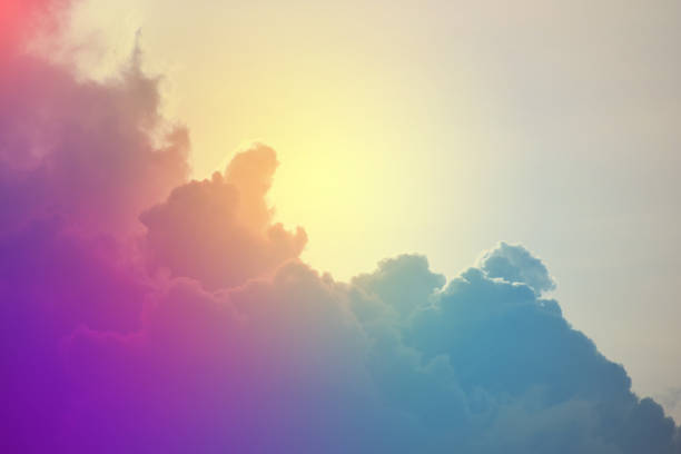 istock Clouds and sky in the daytime with a pastel background 1153452729