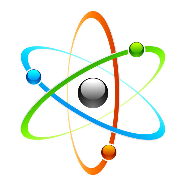 Atom symbol Vector illustration of an atom symbol nuclear fission stock illustrations
