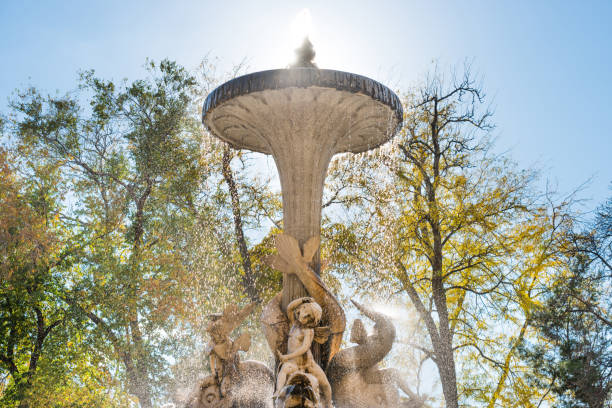 istock Galapagos fountain in Madrid park 1153453937