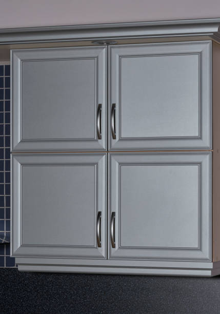 istock Close up of kitchen cabinet,modern kitchen cabinet details 1153456047