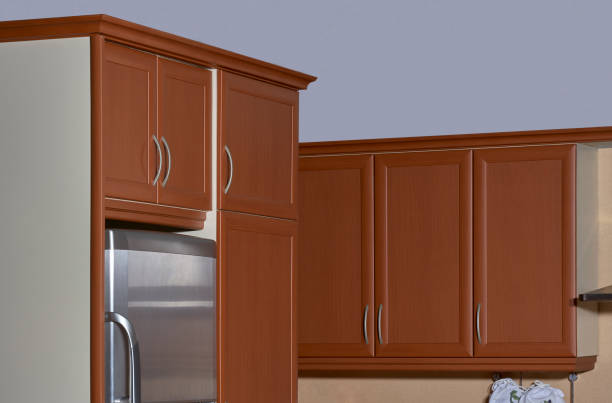 istock Close up of kitchen cabinet,modern kitchen cabinet details 1153456165