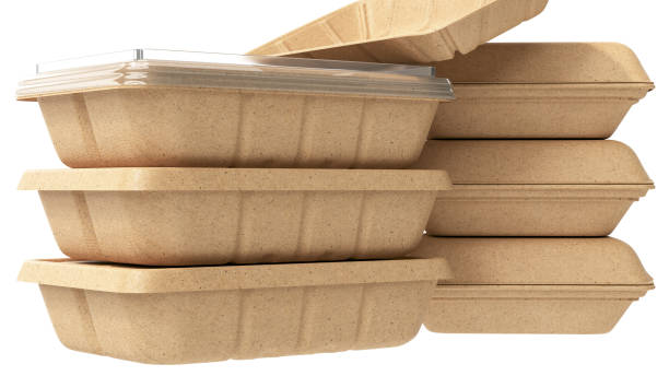 istock Packaging food box cardboard brown open and closed 1153457160