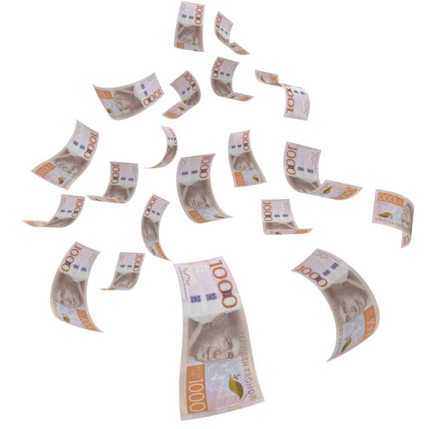 istock Swedish krona falling money finance crisis 1153457205
