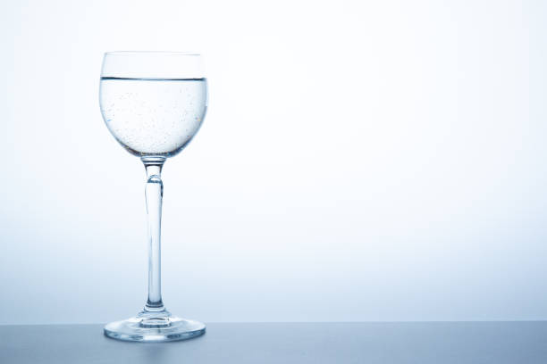 istock Mineral water in glass close up with copy space. 1153457397