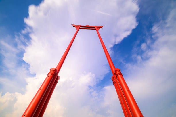istock Bangkok, Thailand - June 3, 2019 : Wat Suthat and Sao Ching Cha (Giant Swing) 1153459822