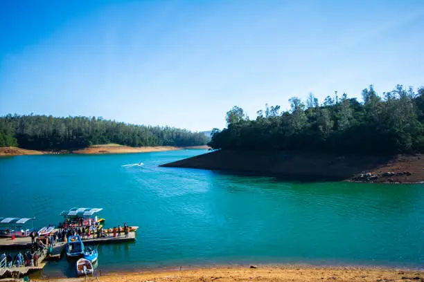 Beautiful lake of Pykara Ooty Tamil Nadu
