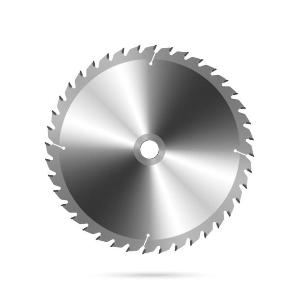 Circular saw blade Vector illustration of a circular saw blade rotary blade stock illustrations