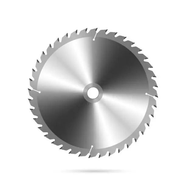 Vector illustration of Circular saw blade