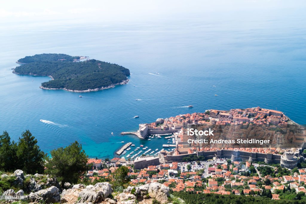 Otok Lokrum Dalmatien Otok Lokrum is an island off Dubrovnik in Dalmatia Adriatic Sea Stock Photo