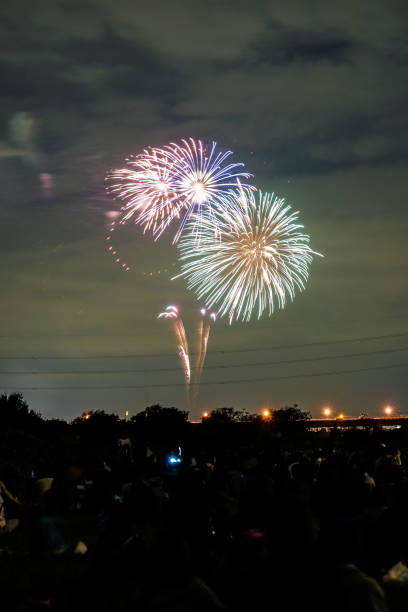 istock Tama River fireworks display of fireworks (2018) 1153466967