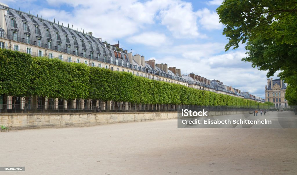 Garden of the Tuileries, Paris Paris, June 1st, 2019: Tuileries Garden in Paris Jardin des Tuileries Stock Photo