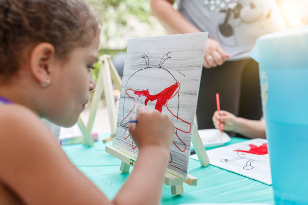 istock Children learning to paint in community activity 1153468364