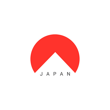 Japan icon. Abstract Japan logo. Vector illustration